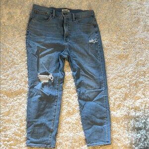 Men's Blue Distressed Jeans